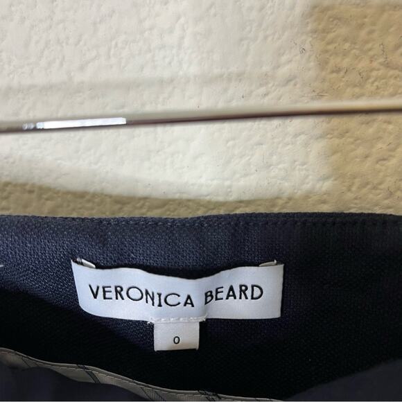 Veronica Beard Komi Linen Blend Flared Pants Center Seam Womens Size 0 - Picture 6 of 8